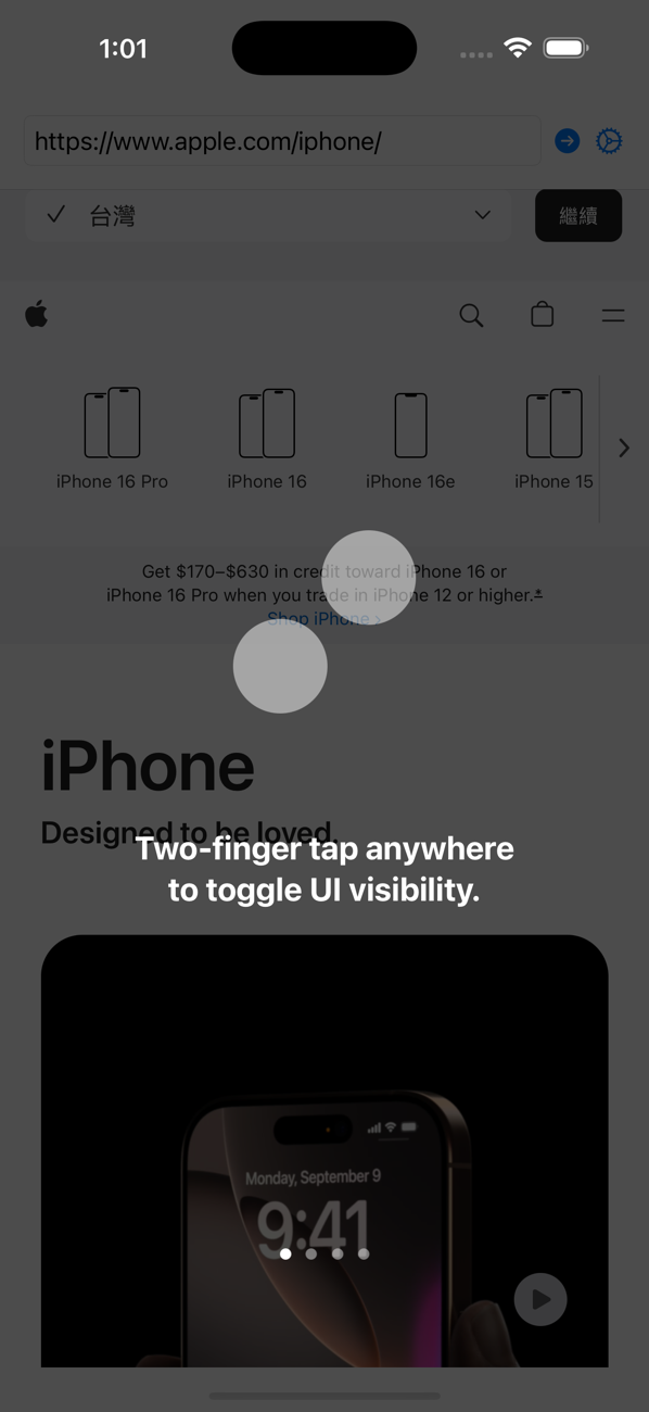 WebView-OK debug panel